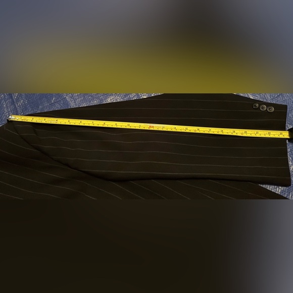 Mauro Size 56R Charcoal Pinstripe Suit Jacket - Picture 9 of 13